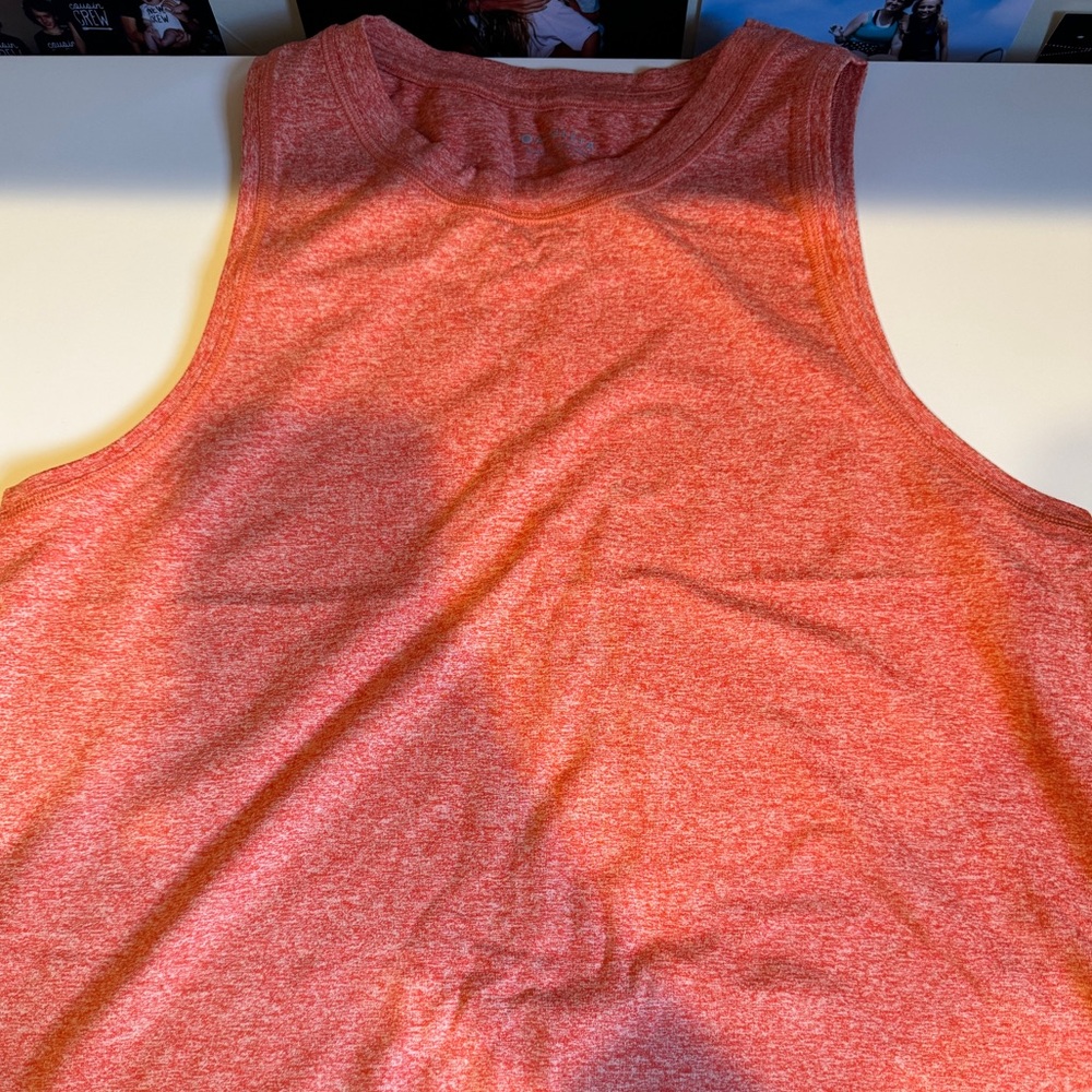Athletic orange tank top
